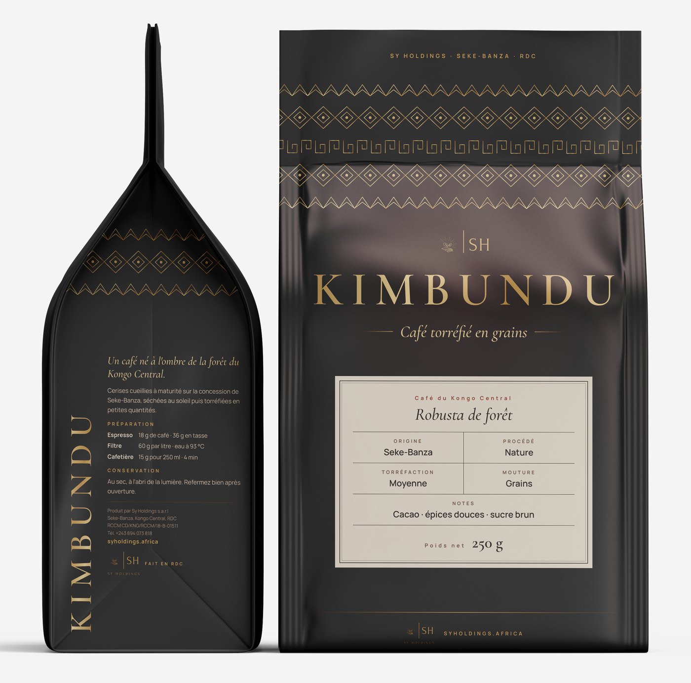 Sachet de café Kimbundu